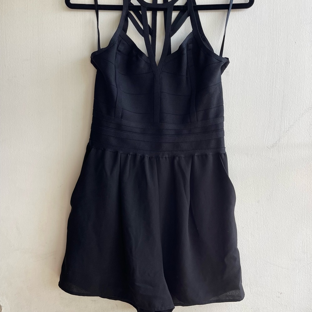 Bebe black romper